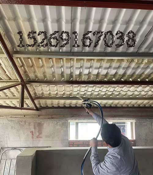 单板彩钢瓦顶棚保温喷涂万向案例